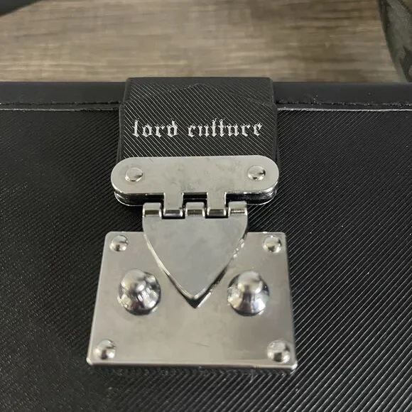 Lord Culture Women Black With Metal Hardware Hard Case Bag Crossbody - Picture 8 of 11